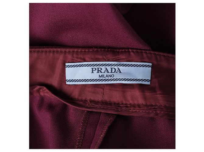 Conjunto coordenado de seda roxa Prada: túnica e calças de alfaiataria Roxo - vista 9