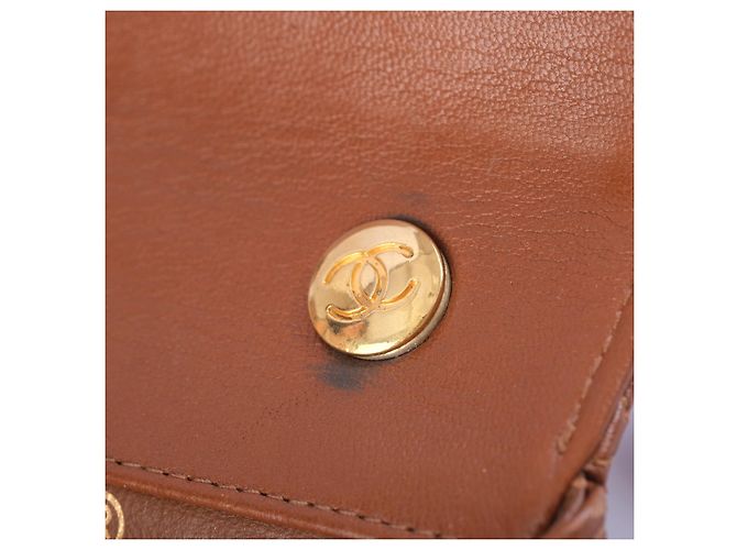 Timeless Borsa a tracolla Chanel Extra Mini in pelle trapuntata Marrone - vista 12