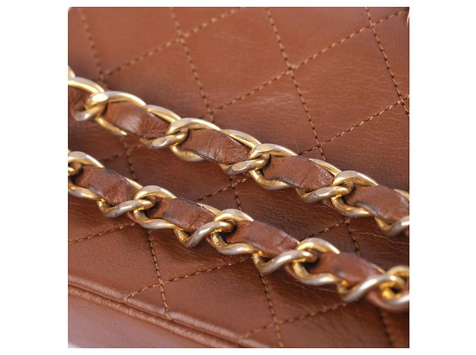 Timeless Borsa a tracolla Chanel Extra Mini in pelle trapuntata Marrone - vista 9