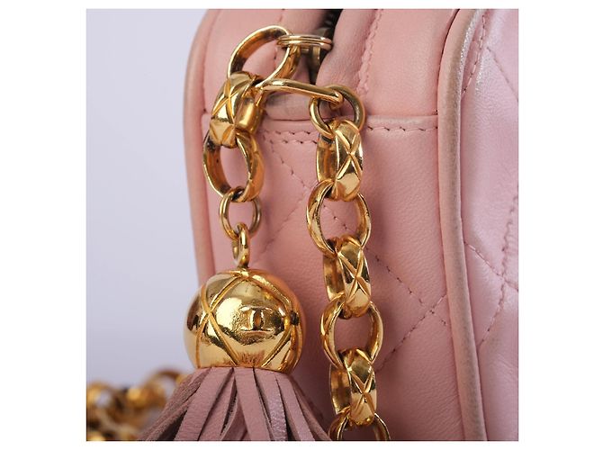 Mini bolsa camera Chanel rosa acolchoada - vista 7