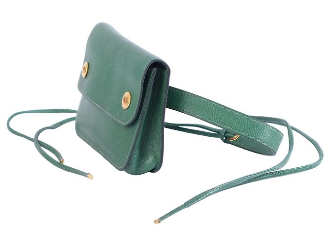 Pochette da cintura in pelle Epsom verde Hermès - vista 2