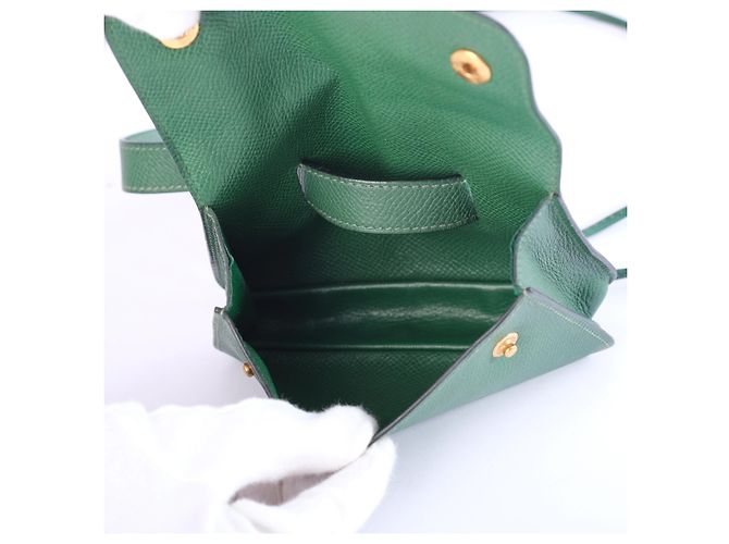 Pochette da cintura in pelle Epsom verde Hermès - vista 7