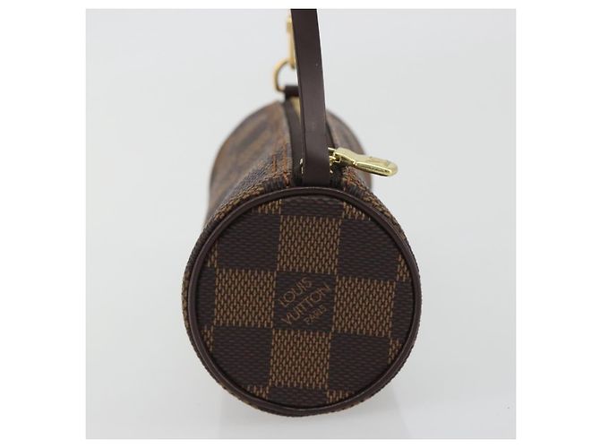 Louis Vuitton Papillon Pochette Damier Ebene Marrone - vista 4