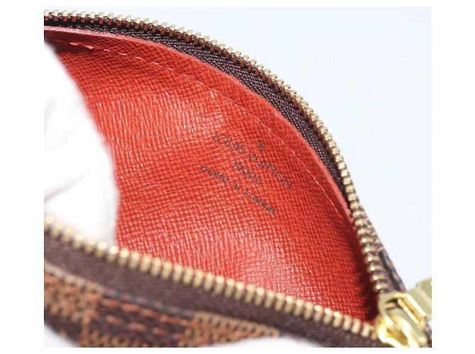 Louis Vuitton Papillon Pochette Damier Ebene Marrone - vista 6