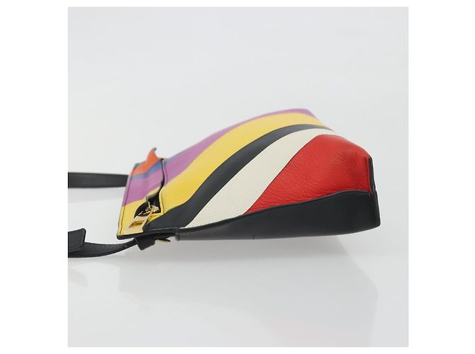 Loewe T Messenger Leather Medium Multicolore - vista 4