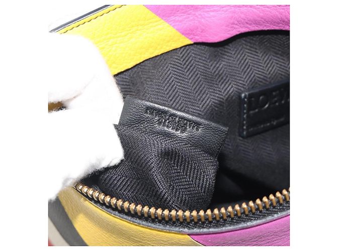 Loewe T Messenger Leather Medium Multicolore - vista 7