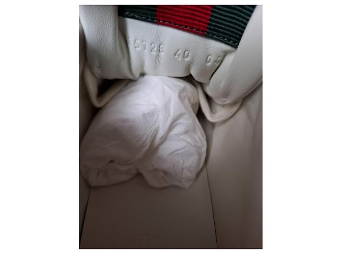 Gucci Re-Web Leder Sneaker Weiß - Ansicht 7
