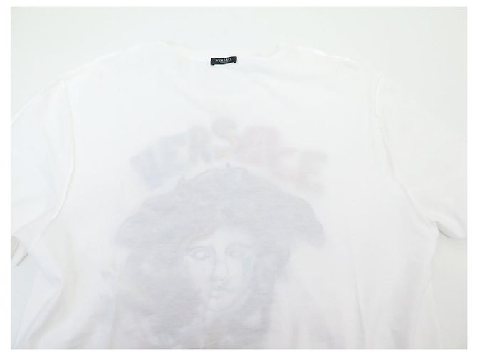 NEUF HAUT VERSACE MANCHES COURTES MEDUSA SEQUINS 44 IT M 48 FR COTON TOP - vue 11