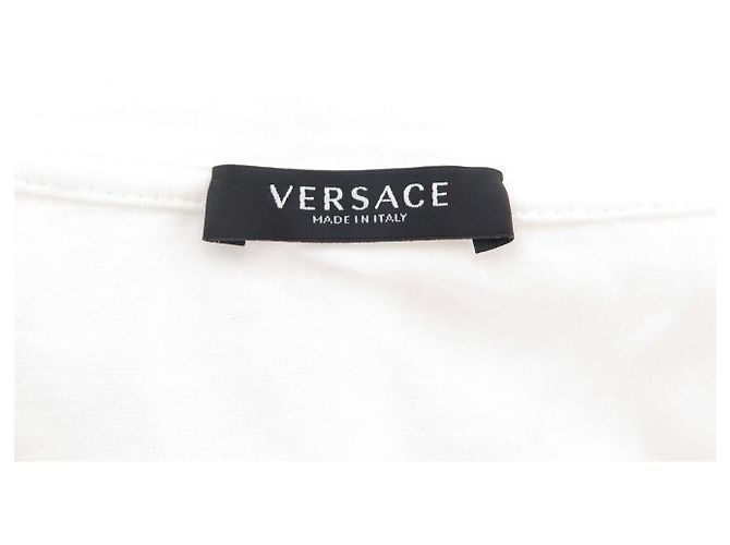 NEUF HAUT VERSACE MANCHES COURTES MEDUSA SEQUINS 44 IT M 48 FR COTON TOP - vue 12