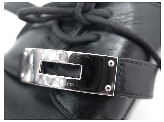 Hermès SCARPE HERMES FIRST OXFORD H2229457ZH 41 PELLE NERA + SCATOLA Nero - vista 13