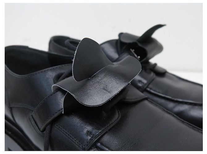 Hermès SCARPE HERMES FIRST OXFORD H2229457ZH 41 PELLE NERA + SCATOLA Nero - vista 14