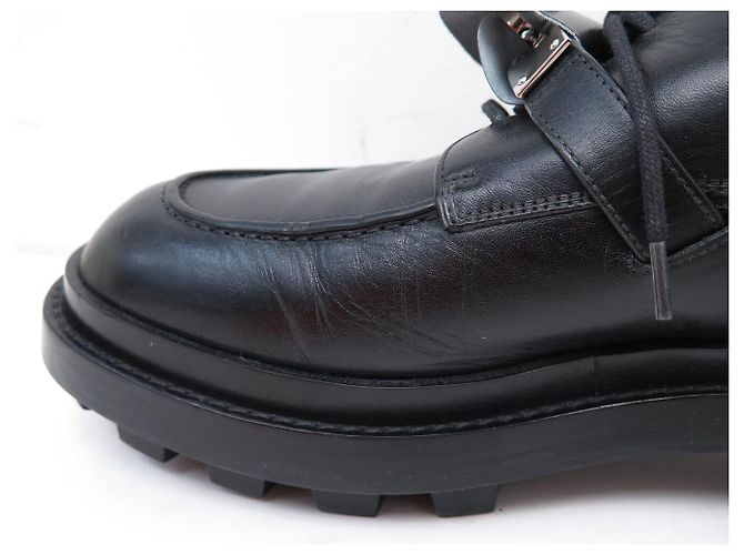 Hermès SCARPE HERMES FIRST OXFORD H2229457ZH 41 PELLE NERA + SCATOLA Nero - vista 15
