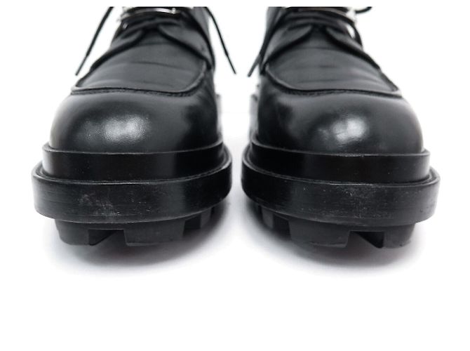 Hermès SCARPE HERMES FIRST OXFORD H2229457ZH 41 PELLE NERA + SCATOLA Nero - vista 4