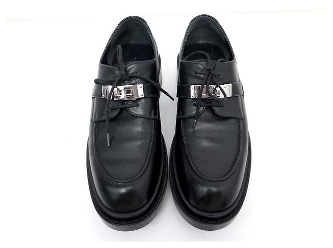 Hermès SCARPE HERMES FIRST OXFORD H2229457ZH 41 PELLE NERA + SCATOLA Nero - vista 8