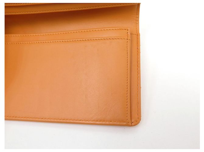 CHANEL BOY gesteppte Lackleder Geldbörse Orange - Ansicht 12