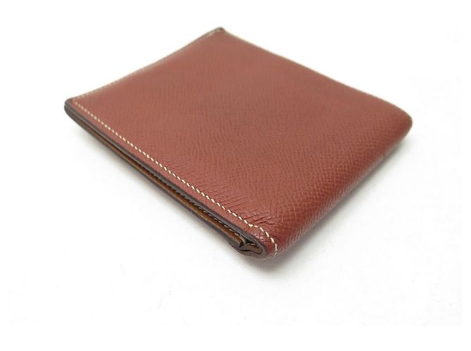 Hermès HERMES MC2 COPERNIC WALLET IN EPSOM LEATHER BROWN CARD HOLDER - view 3