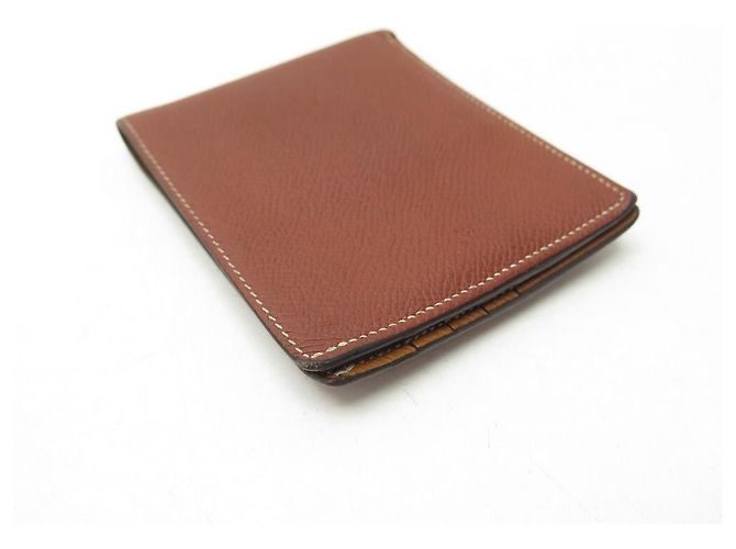 Hermès HERMES MC2 COPERNIC WALLET IN EPSOM LEATHER BROWN CARD HOLDER - view 4
