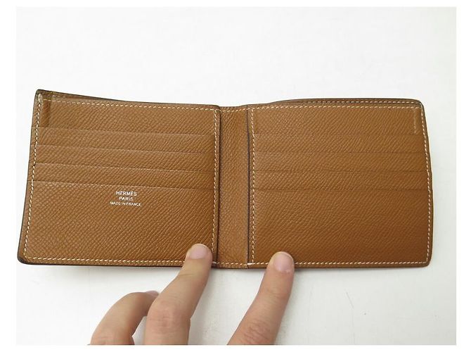 Hermès HERMES MC2 COPERNIC WALLET IN EPSOM LEATHER BROWN CARD HOLDER - view 7