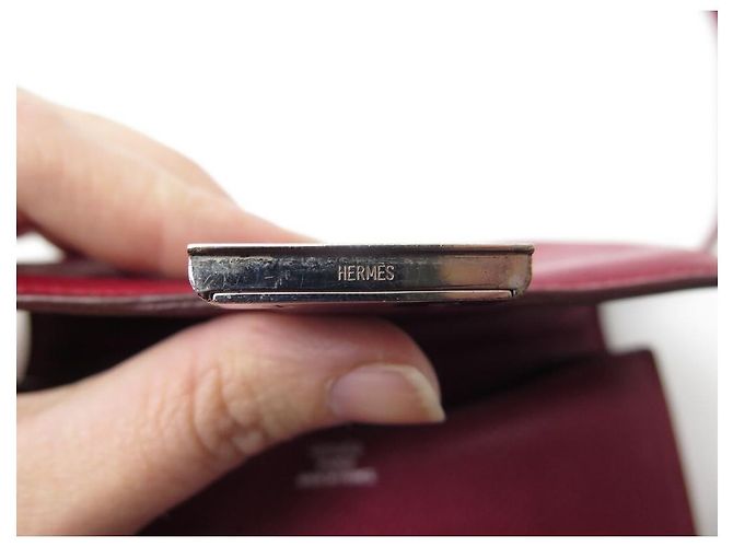 Hermès HERMES CONSTANCE 14 MICRO HAND TASCHE AUS EPSOM LEDER ROT - Ansicht 14