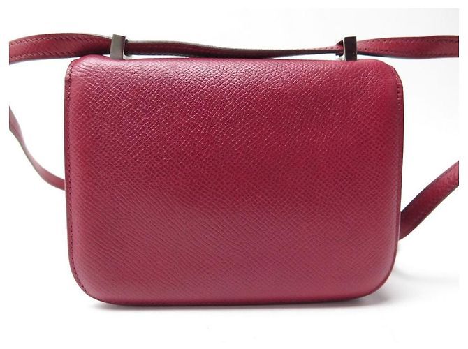 Hermès HERMES CONSTANCE 14 MICRO HAND TASCHE AUS EPSOM LEDER ROT - Ansicht 2