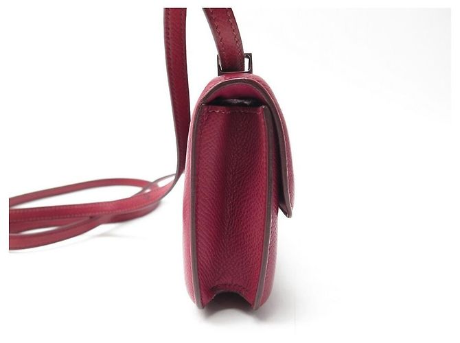 Hermès HERMES CONSTANCE 14 MICRO HAND TASCHE AUS EPSOM LEDER ROT - Ansicht 4