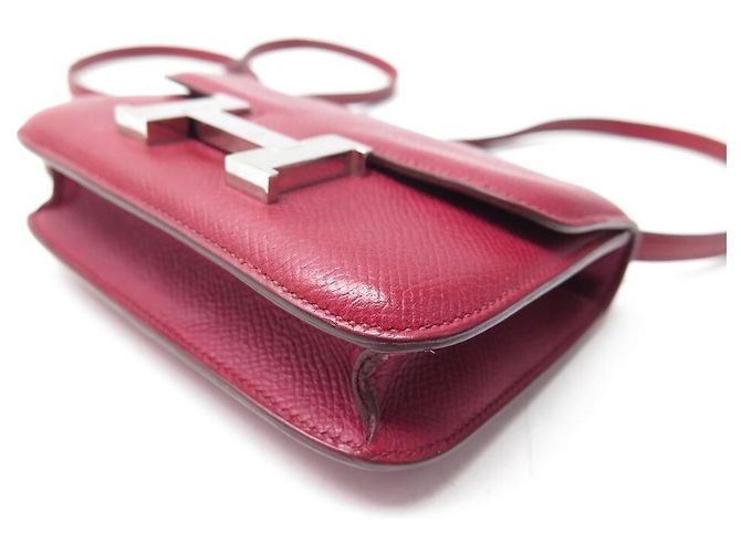 Hermès HERMES CONSTANCE 14 MICRO HAND TASCHE AUS EPSOM LEDER ROT - Ansicht 6