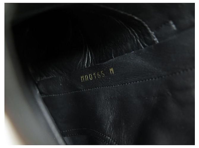BOTAS LOUIS VUITTON SIXTIES FLAT ANKLE BOOT 40 botines en piel charol Negro - vista 11