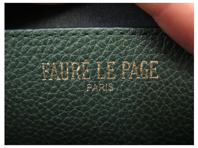 Fauré Le Page NOVA SACOLA FAURE LEPAGE CALIBRE 17 COURO GRAIN E LONA COM ALÇA Verde - vista 11