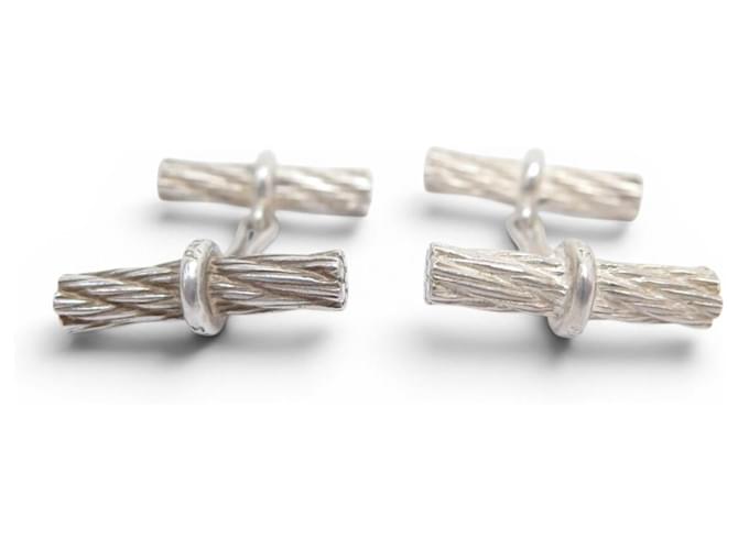 Hermès GEMELLI HERMES DE PERCIN IN ARGENTO 925 CORDAGE - vista 2