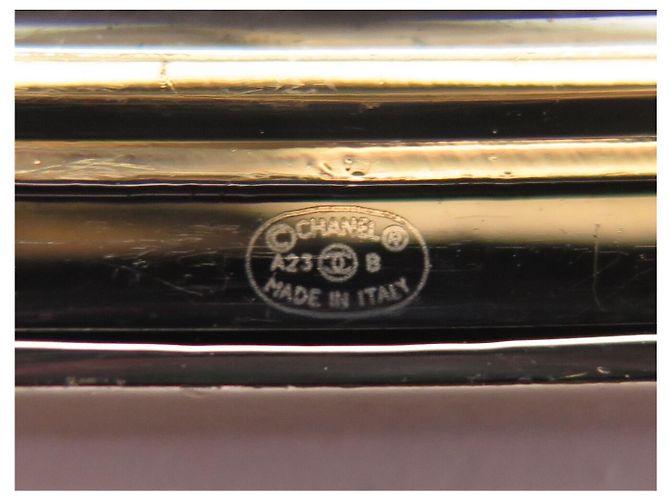 ACCESSORIO PER CAPELLI CHANEL BARRETTE LOGO METALLO ORO E ARGENTO D'oro - vista 4