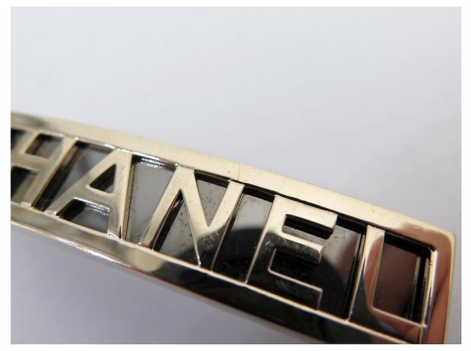 ACCESSORIO PER CAPELLI CHANEL BARRETTE LOGO METALLO ORO E ARGENTO D'oro - vista 6