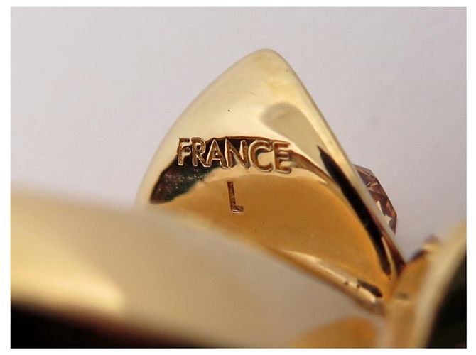 NEUER LOUIS VUITTON TRUNK M68177 T55 MULTIFARBENER STRASS GOLD RING Golden - Ansicht 8