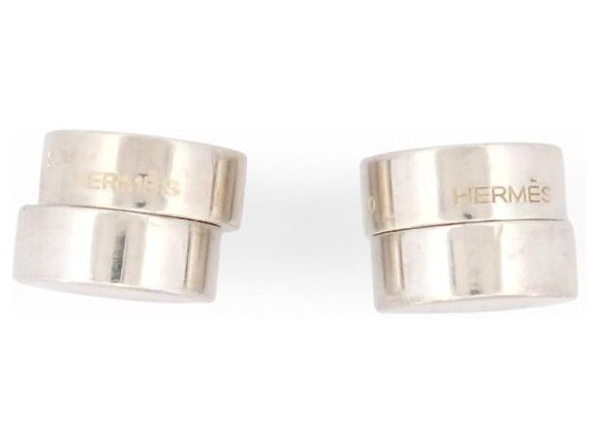 Hermès GEMELLI HERMES MAGNETICI IN ARGENTO STERLING 925 19.5G SILVER CUFFLINKS - vista 2