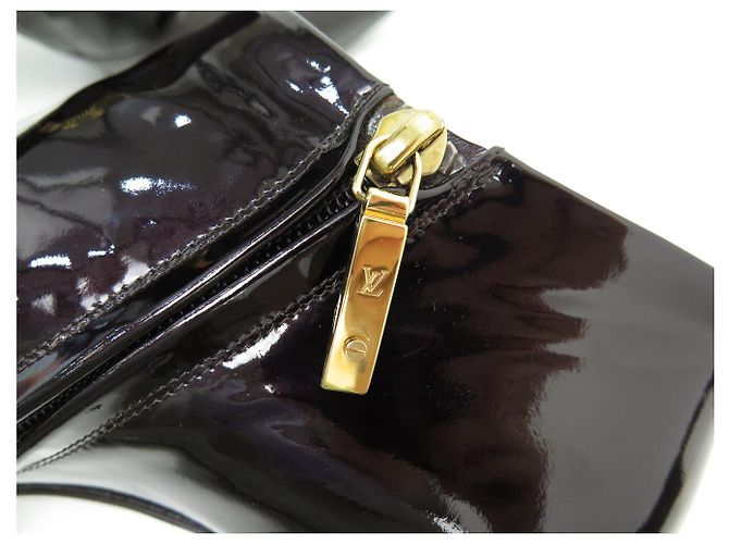 STIVALETTI LOUIS VUITTON JEALOUS 38 vernice amarante Bordò - vista 11