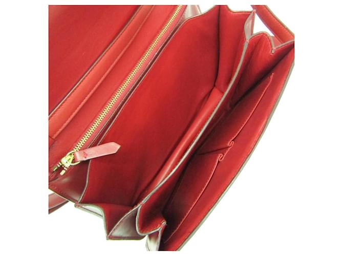 Céline Celine Classic Box Pelle Liscia Medium Rosso - vista 2
