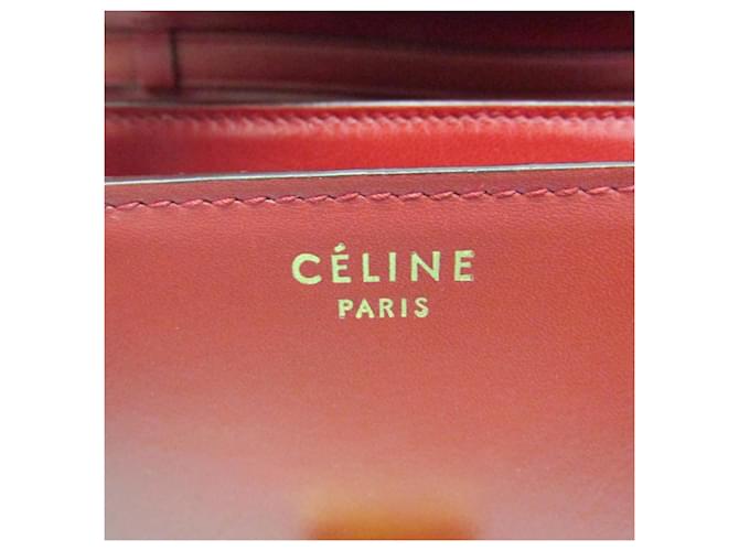 Céline Celine Classic Box Pelle Liscia Medium Rosso - vista 3