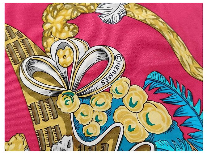 Hermès Hermes Carré 90 Seta multicolore 90 x 90 cm - vista 7