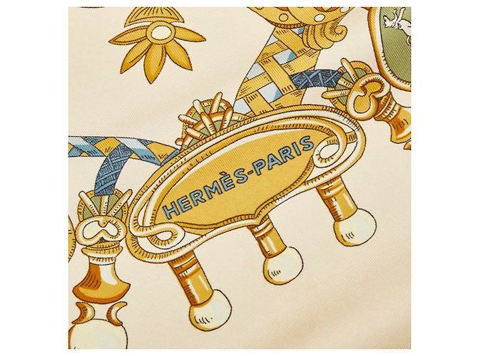 Sciarpa Hermès Carré 90 Tournez Manege Merry-go-round Multicolore Crudo - vista 3