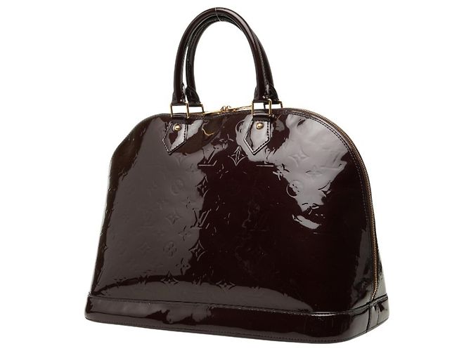 Louis Vuitton Monogram Vernis Alma GM Handtasche Bordeaux Lila - Ansicht 2