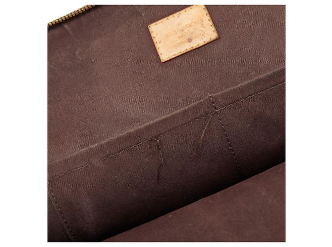 Louis Vuitton Monogram Vernis Alma GM Handtasche Bordeaux Lila - Ansicht 9