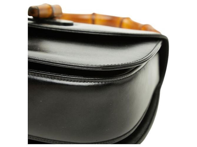 Borsa a Mano Gucci Bamboo - Borsa a Spalla Nero - vista 4