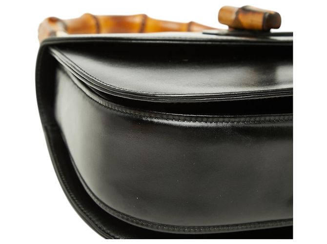 Borsa a Mano Gucci Bamboo - Borsa a Spalla Nero - vista 5