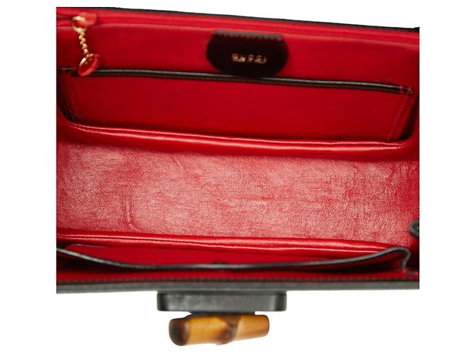 Borsa a Mano Gucci Bamboo - Borsa a Spalla Nero - vista 8