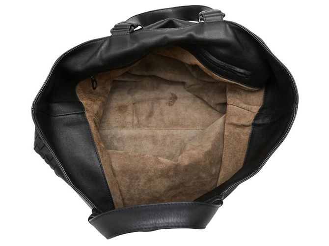 Bolsa Tote Bottega Veneta Intrecciato Preto - vista 10