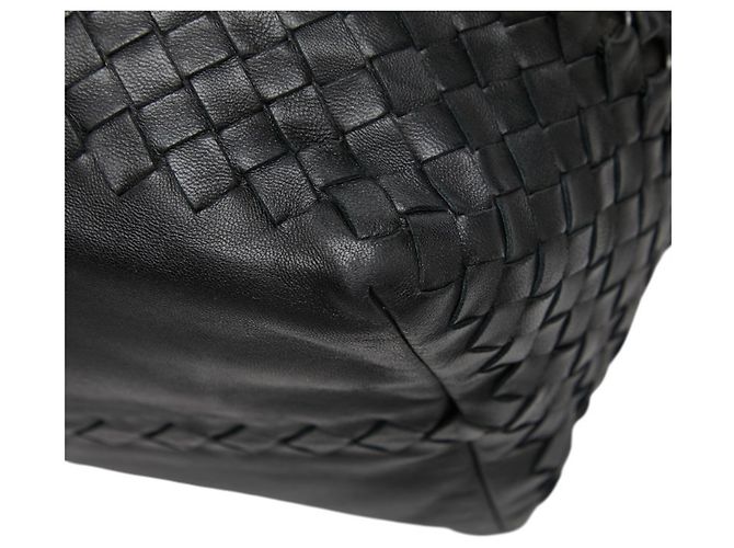 Bolsa Tote Bottega Veneta Intrecciato Preto - vista 6