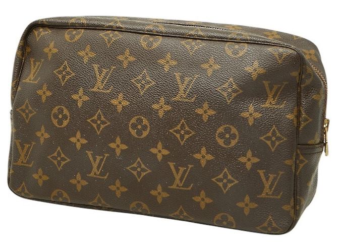Louis Vuitton Monogram Trousses Toilette 28 Clutch Bag Marrone - vista 2