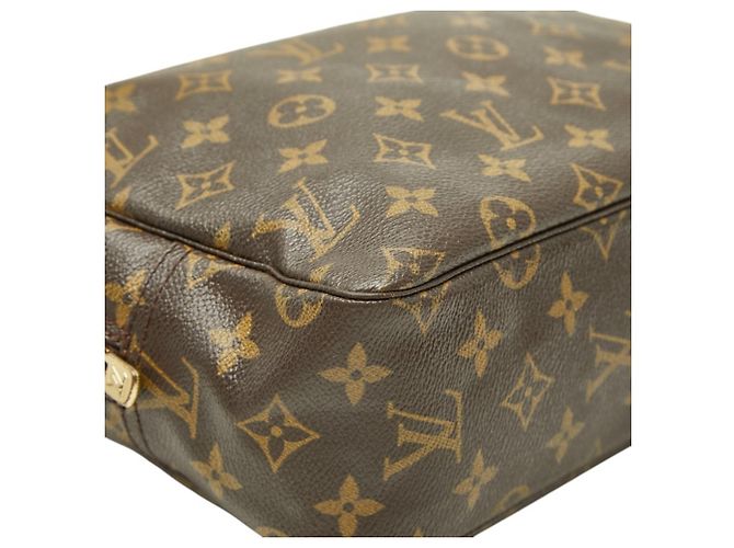 Louis Vuitton Monogram Trousses Toilette 28 Clutch Bag Marrone - vista 5