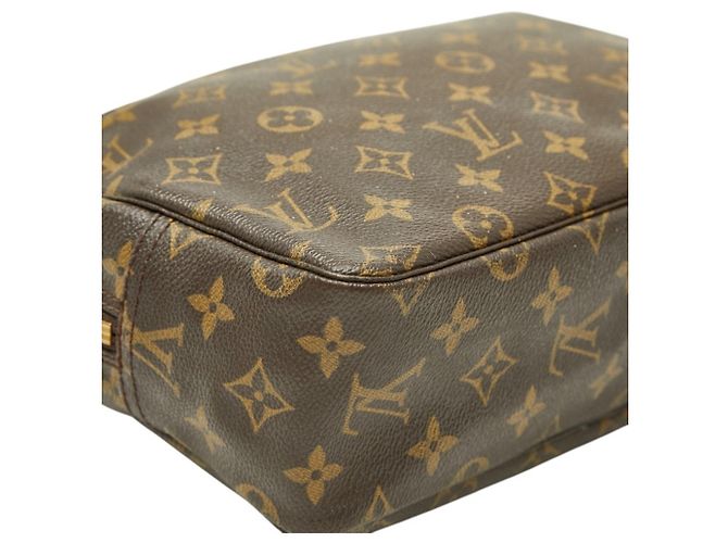 Louis Vuitton Monogram Trousses Toilette 28 Clutch Bag Marrone - vista 7
