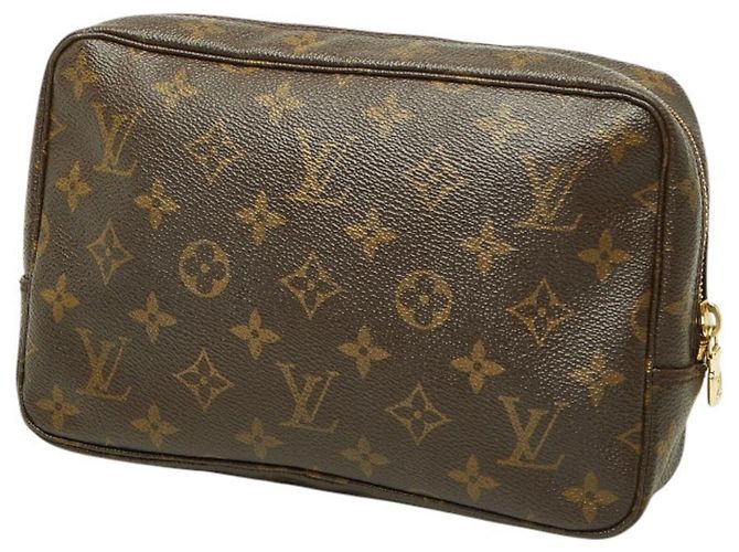 Louis Vuitton Monogram Trousses Toilette 23 Clutch Handbag Pouch Marrone - vista 2