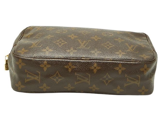 Louis Vuitton Monogram Trousses Toilette 23 Clutch Handbag Pouch Marrone - vista 3